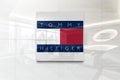 Tommy hilfiger 3 on iphone realistic texture Royalty Free Stock Photo